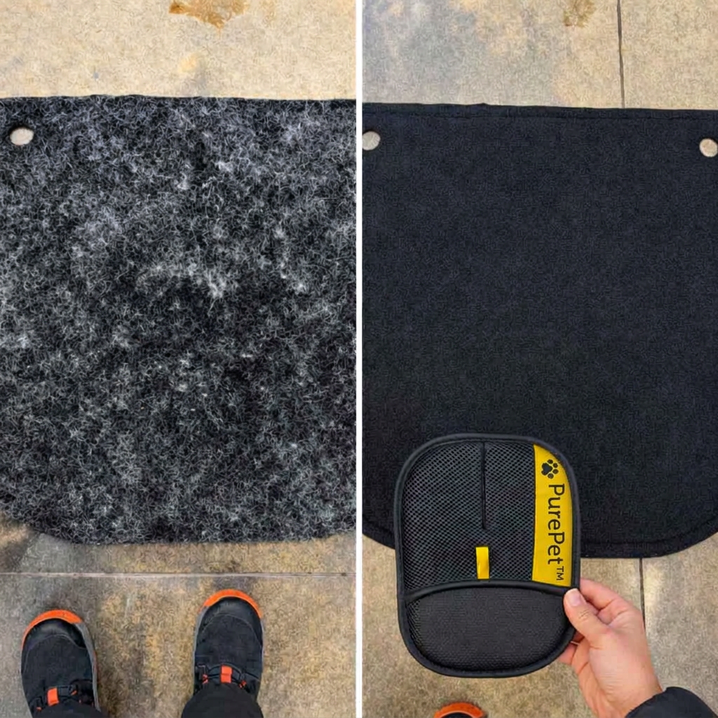 Pet hair removal results from Henry P. - Baltimore, MD